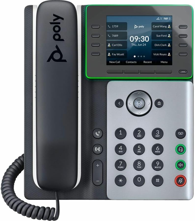 HP-POLY 89B53AA#ABA - EDGE E350 IP Phone W/PSU