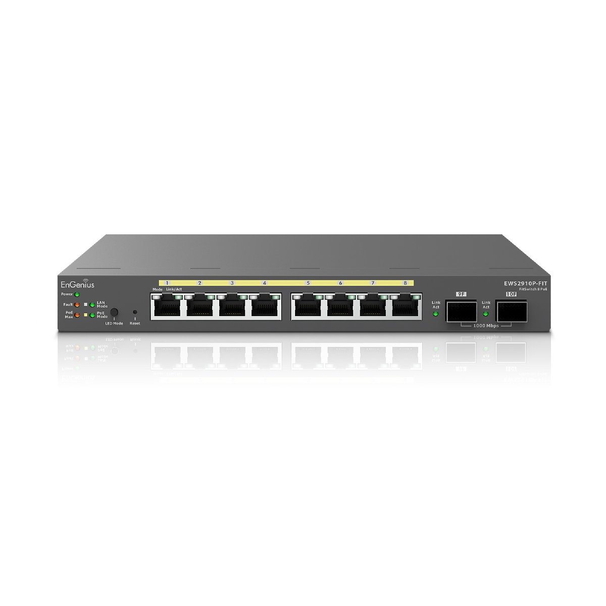 EnGenius EWS2910P-FIT - 55W Gigabit PoE 8 Port Switch